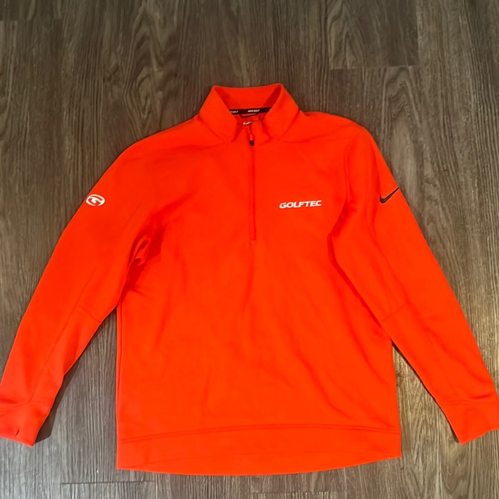 Red Nike golf quarter zip